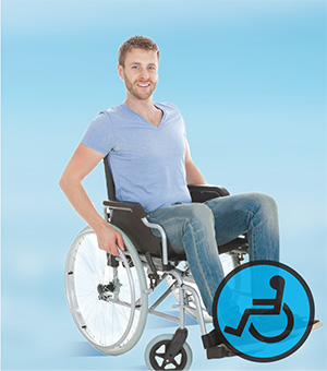 Equipment for wheel chair users and locomotor patients