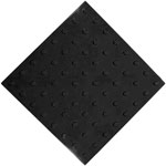 Тактильная полиуретановая плитка конус цвет черный
