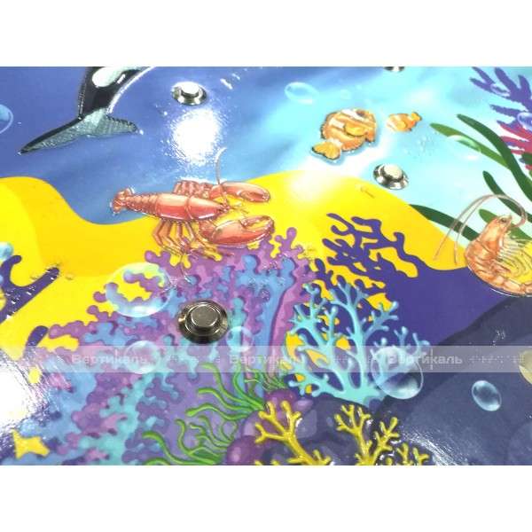 Обучающий тактильно-звуковой стенд «Мир под водой» для ДОУ. 840 x 640мм – фото № 3