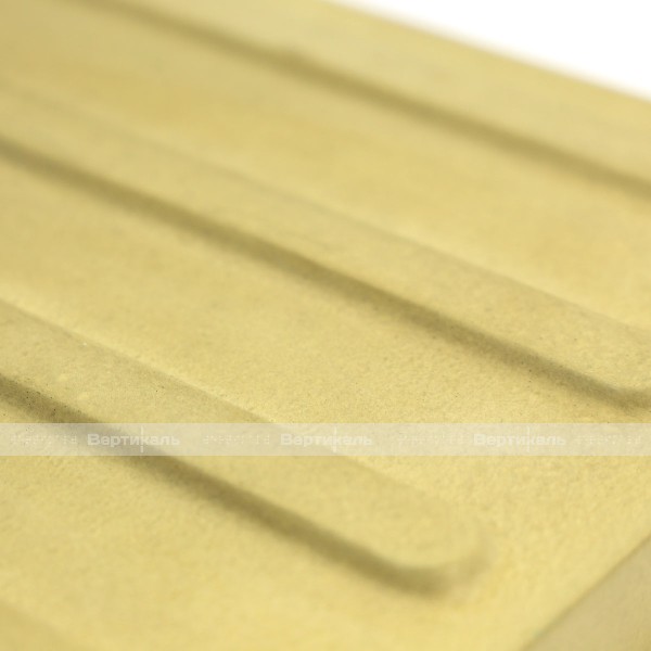 Плитка тактильная (направление движения, полоса), 35х300х300, бетон, жёлтая, 2 категории – фото № 3