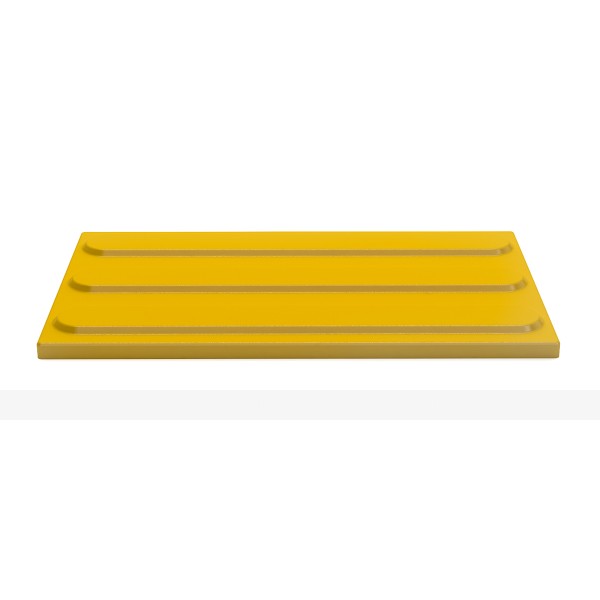 Плитка тактильная (направление движения, зона получения услуг) 180х300х10, полимербетон, жёлтый – фото № 4