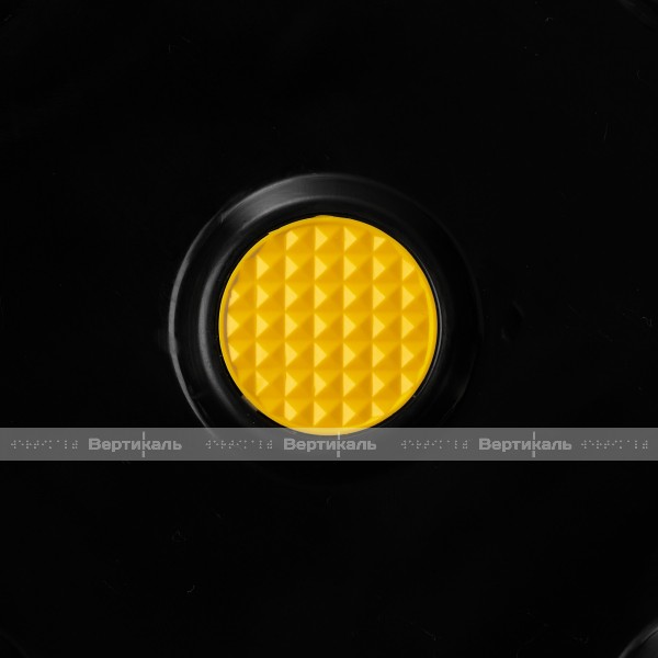 Плитка тактильная контрастная, со сменными рифами (преодолимое препятствие, поле внимания, конусы линейные), 300х300х6, PU/PL, черный/желтый – фото № 6