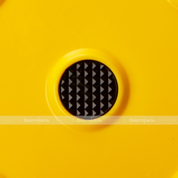 Плитка тактильная контрастная, со сменными рифами (непреодолимое препятствие, конусы шахматные), 300х300х6, PU/PL, желтый/черный – фото № 4