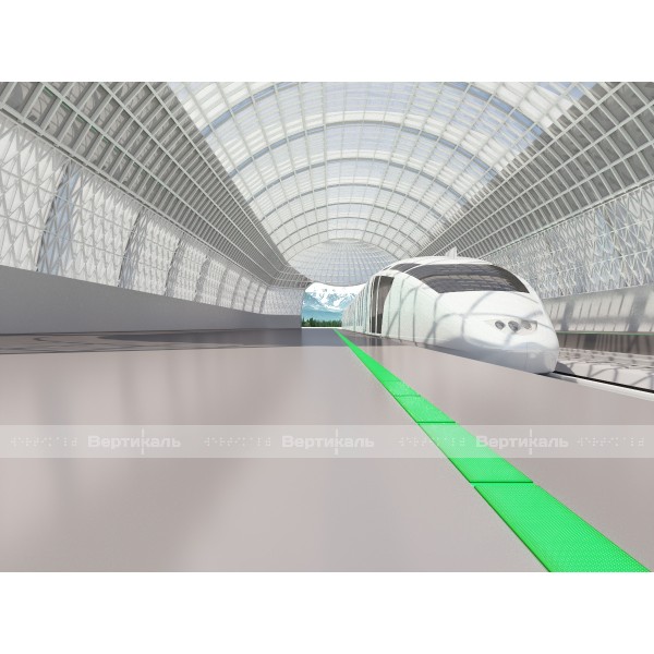 Шуцлиния тактильная для жд платформ и метро, 80x600x100 мм, с подсветкой – фото № 5