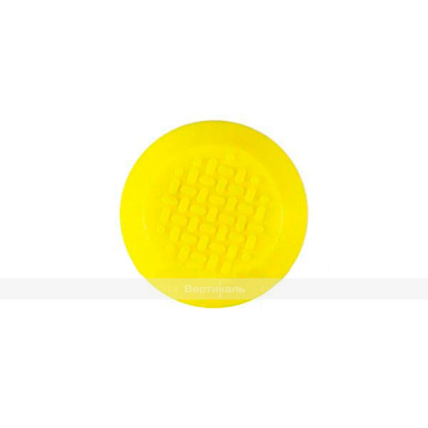 Конус рифленый, без штифта, D35x35, H-5мм, I-0мм, PVC, желтый (преодолимое препятствие, непреодолимое препятствие) – фото № 2