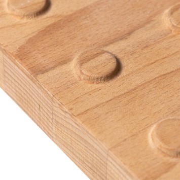 Деревянная плитка с конусами