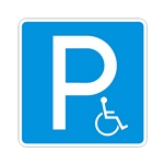 Дорожный знак «Парковка для инвалида»