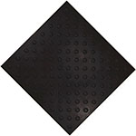 Тактильная полиуретановая плитка конус цвет черный