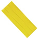 Полиуретановая тактильная плитка с продольным расположением рифов, желтая