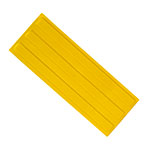 Тактильная полоса с плоской вершиной (шуц-линия) цвет желтый