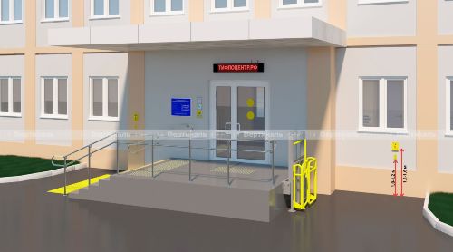 Размещение кнопок вызова помощи