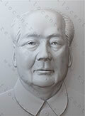Объемный портрет Мао Ц.
