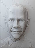 Объемный портрет Обама Б.