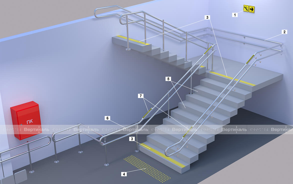 Адаптация лестницы в учебных заведениях