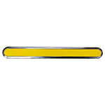 Тактильный индикатор комбинированный из стали + полистерол, желтый, 290x35x5 I-0(AISI304-PL)