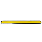 Тактильный индикатор комбинированный из стали + полистерол, желтый, 290x25x5 I-0(AISI304-PL)