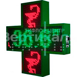 Световой информационный маяк в виде креста с датчиком температуры полноцветные