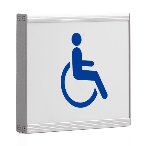 Флаговый настенный указатель «Доступно для инвалидов»