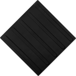 Тактильная полиуретановая плитка полоса черный цвет