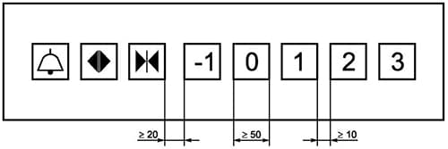 Пример расположения кнопок в один ряд