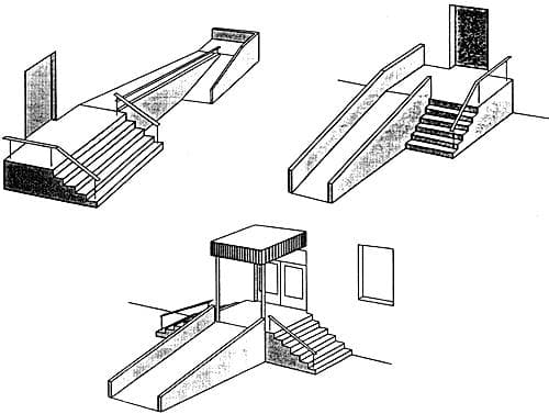 Примеры реконструкции входных площадок