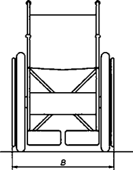 Габаритные размеры кресла-коляски