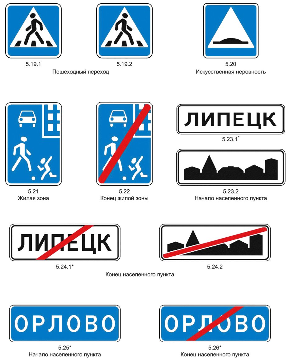 Знаки особых предприсаний