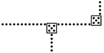 Тактильный указатель пешеходной зоны - маршрут (метка)