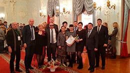 Тифлоцентр «Вертикаль» и незрячие партнеры из Италии во главе с Абрамовой Лидией Павловной Вице-президентом ВОС