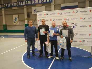 Награждение команды Корсар голбол в 19 января 2019 в Торжке кубок Вертикаль