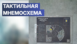 Тактильная мнемосхема с системой вызова помощи пополнила каталог Тифлоцентра «Вертикаль»