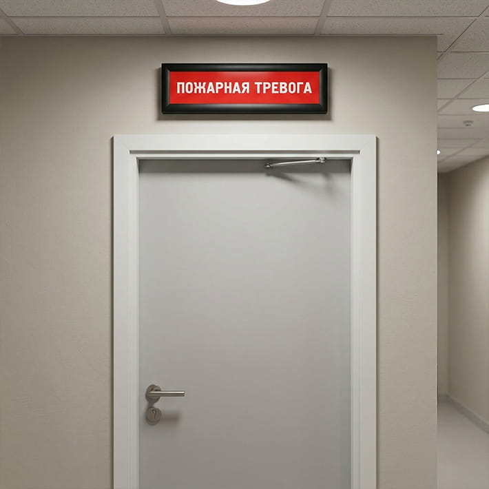 При необходимости надписи на информационном табло системы «Статика» можно менять под задачи учреждения