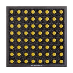 «ТифлоПол-5» разработан совместно с незрячими специалистами Тифлоцентра и одобрен ВОС России. В его основе лежит специальное прорезиненное иглопробивное покрытие с вмонтированными тактильными индикаторами.