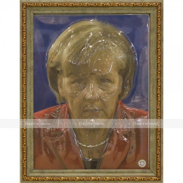 Портрет 3D Канцлер Германии Меркель А., тактильный – фото № 1