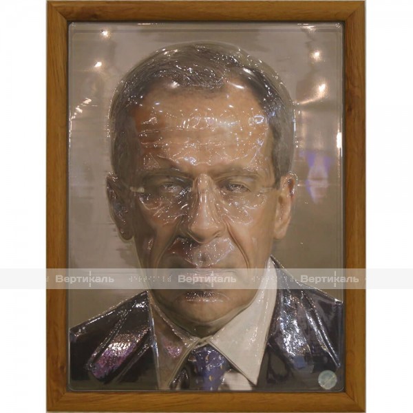 Портрет 3D Министр иностранных дел РФ Лавров С.В., тактильный – фото № 1