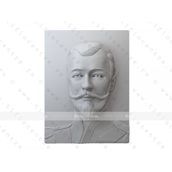 Портрет 3D Император Всероссийский Николай II, тактильный – фото № 2