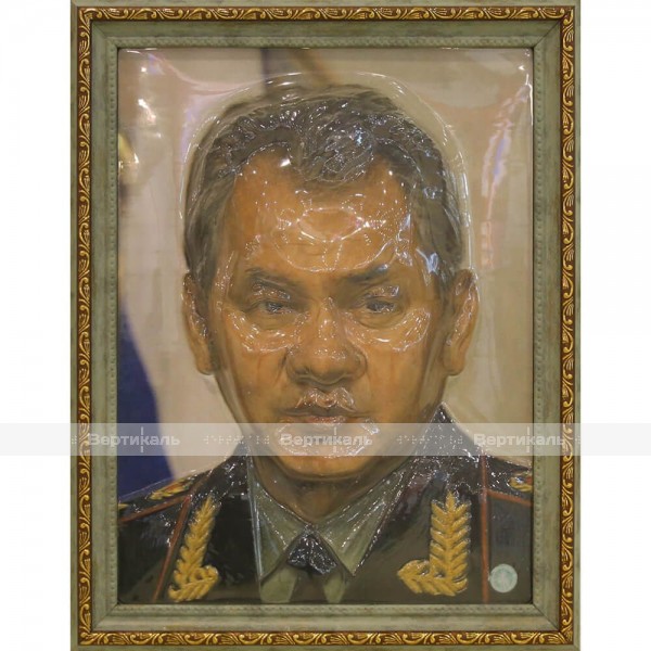 Портрет 3D Государственный деятель Шойгу С.К.,тактильный – фото № 1