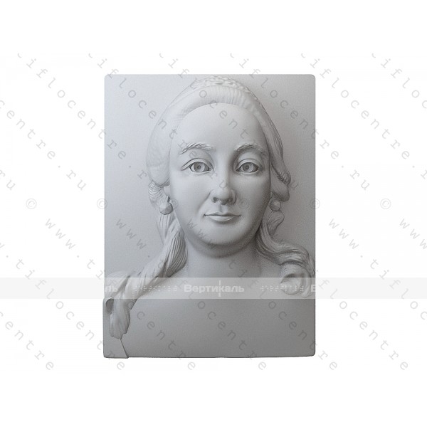 Портрет 3D Императрица Всероссийская Екатерина II, тактильный – фото № 2