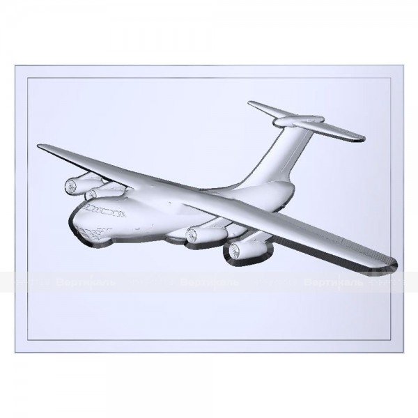 Картина 3D «Самолет ИЛ-76», тактильная – фото № 5