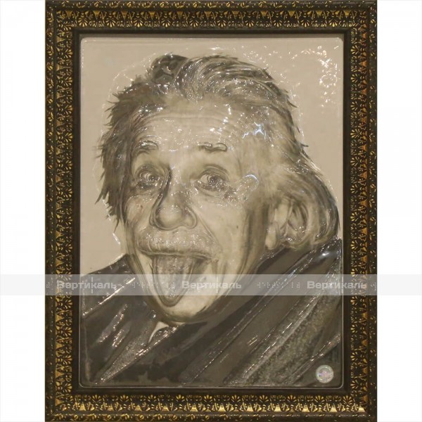 Портрет 3D Физик-теоретик Эйнштейн А., тактильный – фото № 1