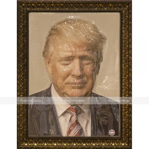Портрет 3D Президент США Дональд Трамп., тактильный – фото № 1