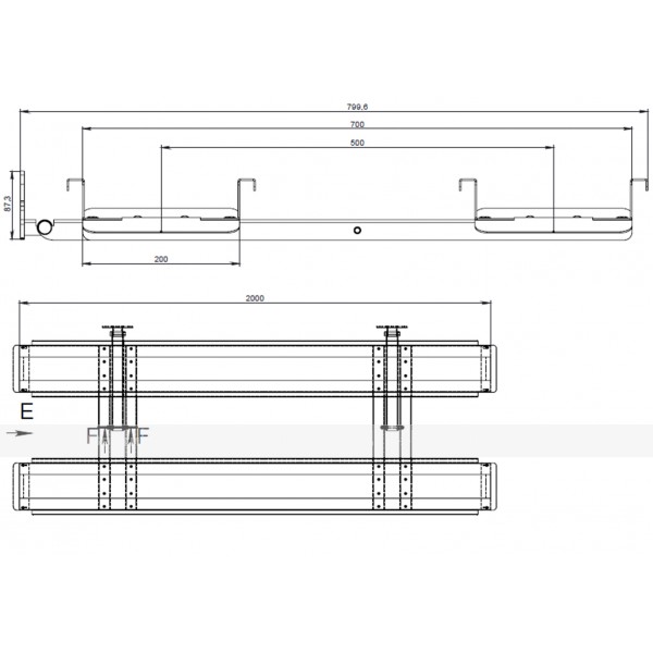 Пандус-слайдер, одноколенный, с противоскользящим покрытием, сталь, 3 мм – фото № 5