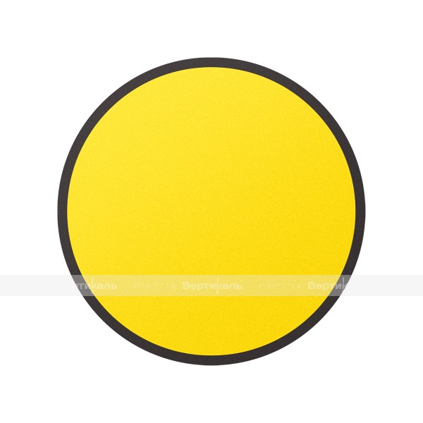 Круг контурный для контрастной маркировки дверных проемов, 150мм, желтый – фото № 1