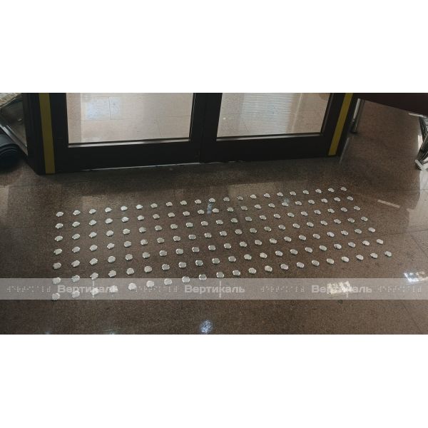 Конус тактильный без штифта, D25x25, H-5мм, I-0мм, AISI304 (преодолимое препятствие, непреодолимое препятствие) – фото № 2