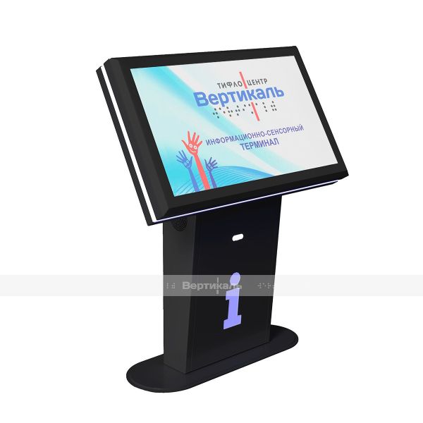 Терминал информационный «INFO-VERT-2(43)D», горизонтальный,  со стандартным ПО, с ИБП, М4 – фото № 1