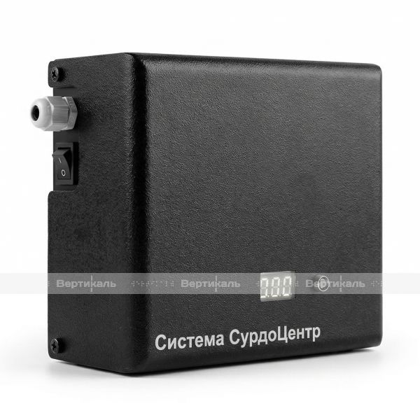 Каскадный коммутатор системы оповещения "СурдоЦентр" с источником бесперебойного питания черного цвета – фото № 2