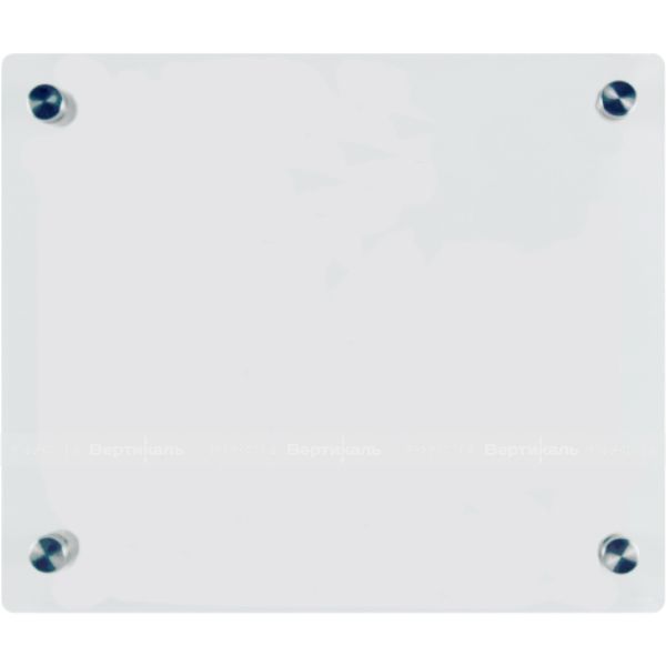 Крепление прямое из оргстекла 10 мм для тактильной мнемосхемы 200х300 мм, с держателями – фото № 1