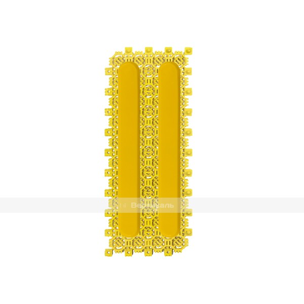 Модуль желтый «ТифлоПол-10» с индикаторами (полоса), в сборе, 120х300 мм – фото № 1