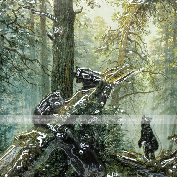 Картина 3D «Утро в сосновом лесу», тактильная – фото № 3