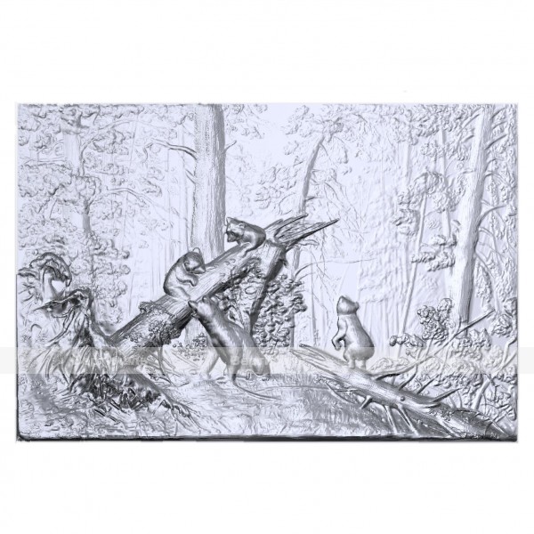 Картина 3D «Утро в сосновом лесу», тактильная – фото № 4
